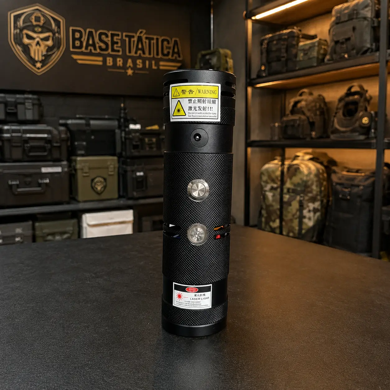 LaserIgniter Pro na cor preta, de frente
